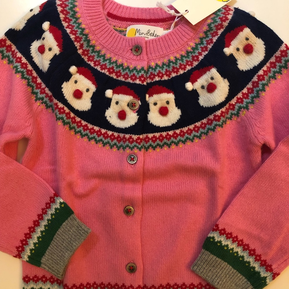 NWT Mini Boden Cosy Fair Isle Cardigan - Picture 7 of 12
